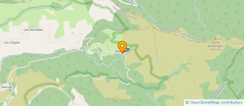 localisation de l'entreprise MADAME MARTINE GALIERE  CANS ET CEVENNES