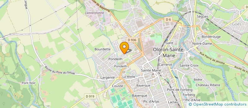 localisation de l'entreprise MADAME MARTINE GALINON à OLORON SAINTE MARIE