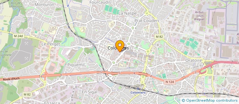 localisation de l'entreprise MADAME MARTINE GAMBAZZA à COLOMIERS