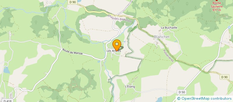 localisation de l'entreprise MADAME MARTINE GANNET  CHAPDES-BEAUFORT