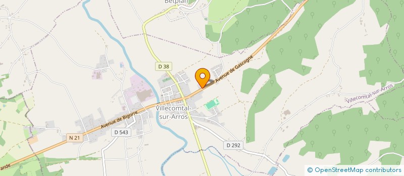 localisation de l'entreprise MADAME MARTINE GARCIA  VILLECOMTAL-SUR-ARROS