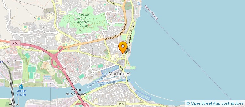 localisation de l'entreprise MADAME MARTINE GARCIA  MARTIGUES