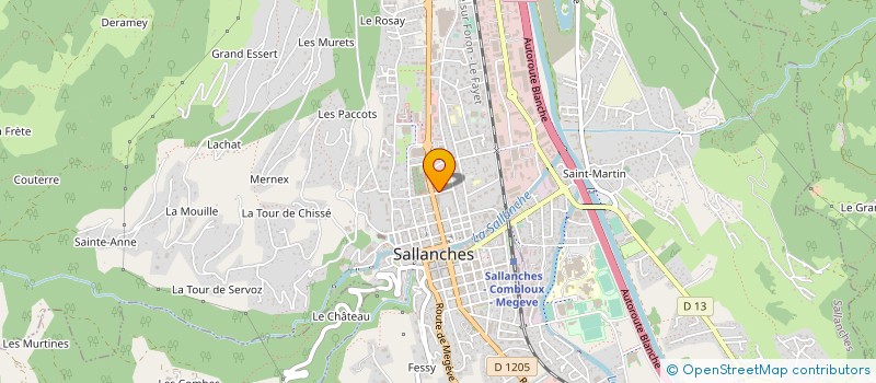 localisation de l'entreprise MADAME MARTINE GARNESSON à SALLANCHES