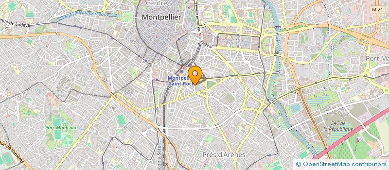 localisation de l'entreprise MADAME MARTINE GARNIER à MONTPELLIER