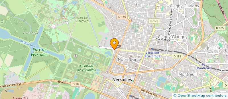 localisation de l'entreprise MADAME MARTINE GASSMANN à VERSAILLES