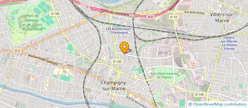 localisation de l'entreprise MADAME MARTINE GATET à CHAMPIGNY-SUR-MARNE