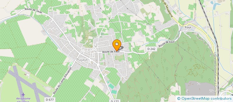 localisation de l'entreprise MADAME MARTINE GAUTHIER  PUJAUT