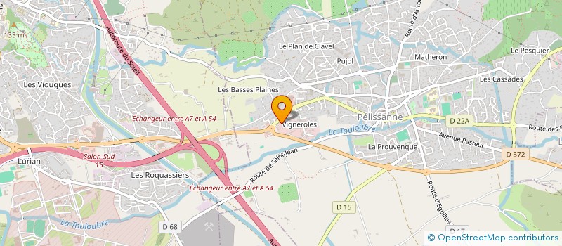 localisation de l'entreprise MADAME MARTINE GAUTHIER à PELISSANNE