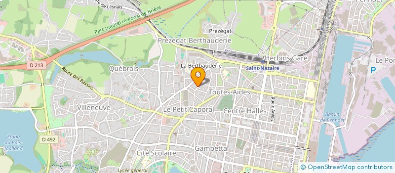 localisation de l'entreprise MADAME MARTINE GAUTIER à SAINT-NAZAIRE