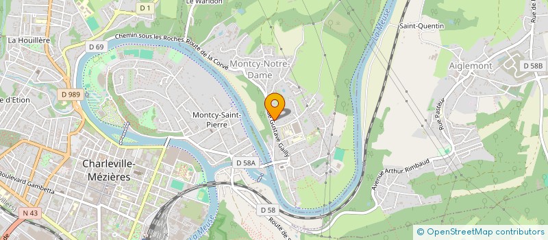 localisation de l'entreprise MADAME MARTINE GAZARETH  MONTCY-NOTRE-DAME