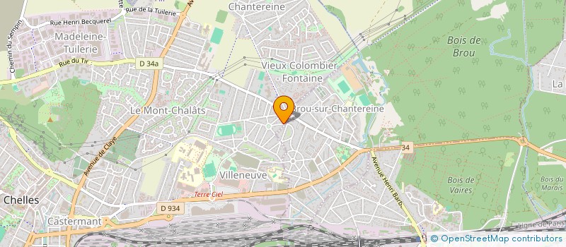 localisation de l'entreprise MADAME MARTINE GEORGES  CHELLES