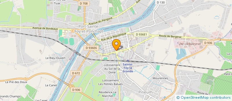 localisation de l'entreprise MADAME MARTINE GERAUD  SAINTE-FOY-LA-GRANDE