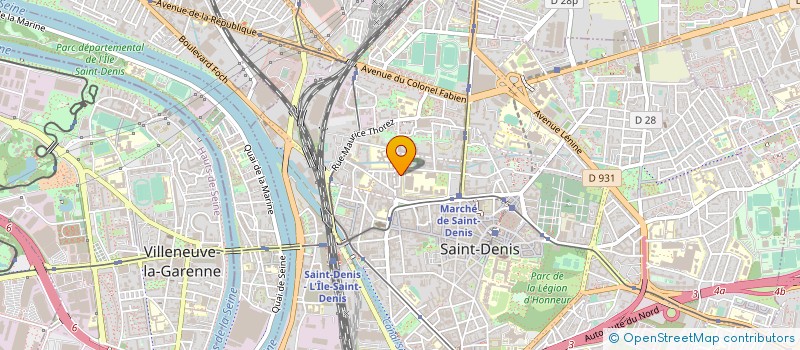 localisation de l'entreprise MADAME MARTINE GERRIER à SAINT-DENIS