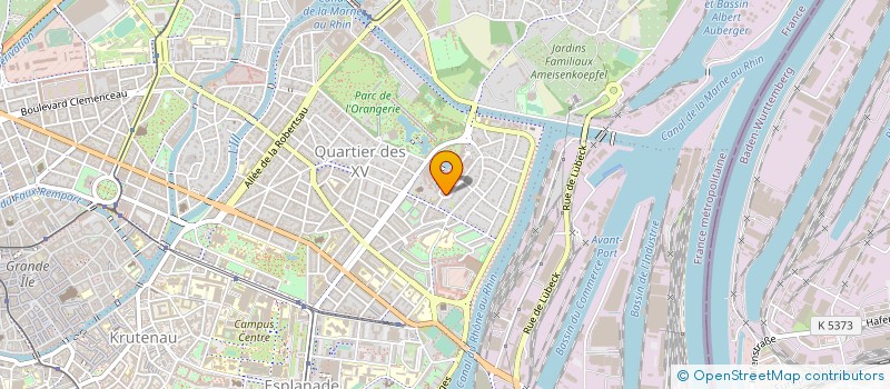 localisation de l'entreprise MADAME MARTINE GERSTENHABER à STRASBOURG