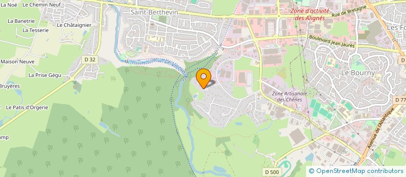 localisation de l'entreprise MADAME MARTINE GESLOT  SAINT-BERTHEVIN