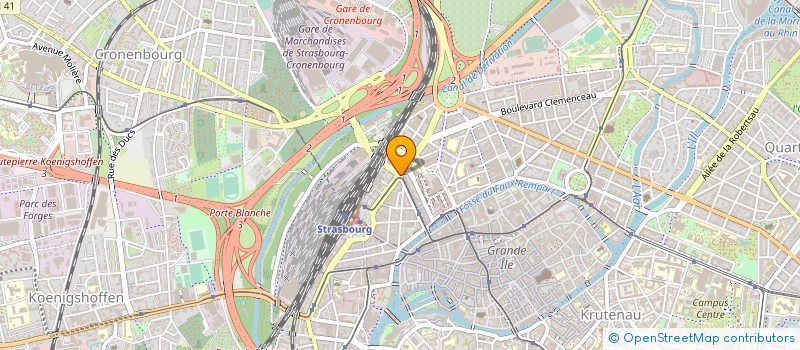 localisation de l'entreprise MADAME MARTINE GIRAL à STRASBOURG