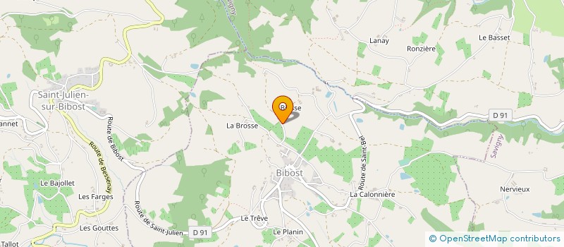 localisation de l'entreprise MADAME MARTINE GIRARD  BIBOST