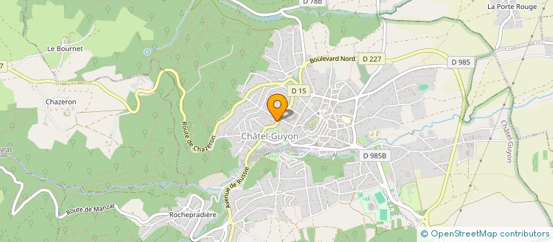 localisation de l'entreprise MADAME MARTINE GIRARD  CHATEL-GUYON