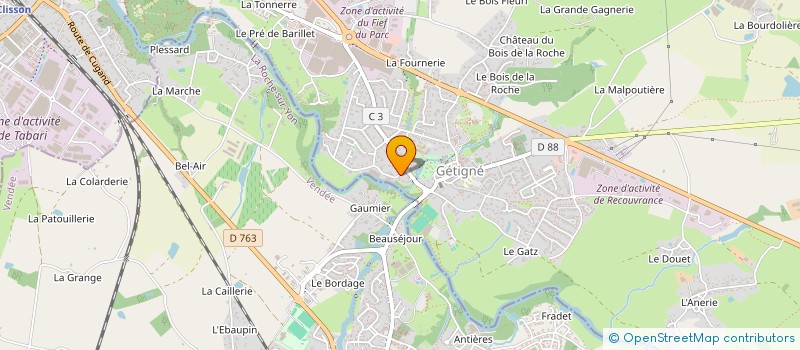 localisation de l'entreprise MADAME MARTINE GIROD à MONTREVAULT-SUR-EVRE