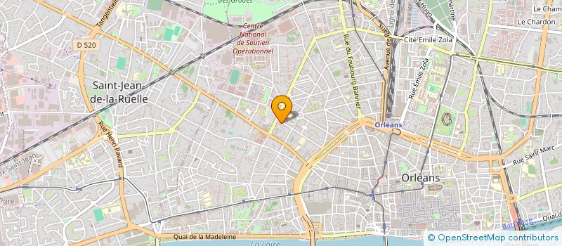 localisation de l'entreprise MADAME MARTINE GODEFROY à ORLEANS