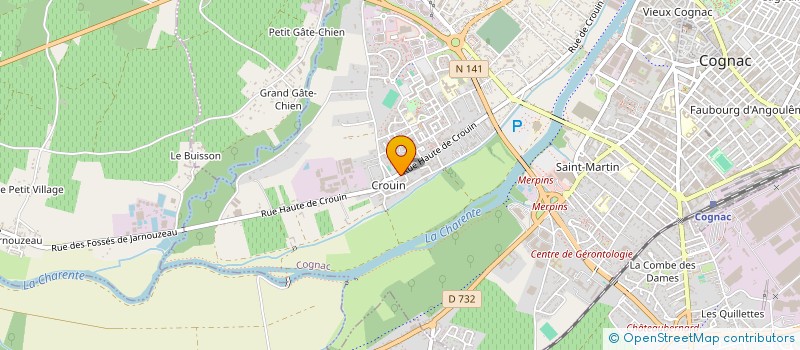 localisation de l'entreprise MADAME MARTINE GODINAUD à COGNAC