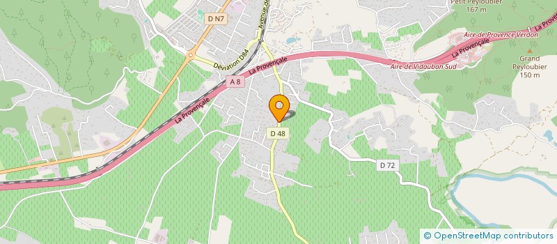 localisation de l'entreprise MADAME MARTINE GOETZ  VIDAUBAN