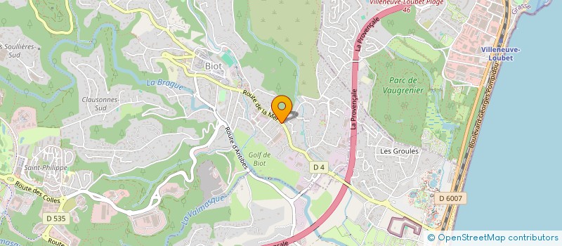 localisation de l'entreprise MADAME MARTINE GOETZ  BIOT