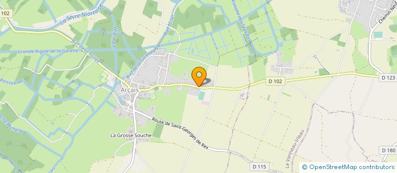 localisation de l'entreprise MADAME MARTINE GOGUET  ARCAIS