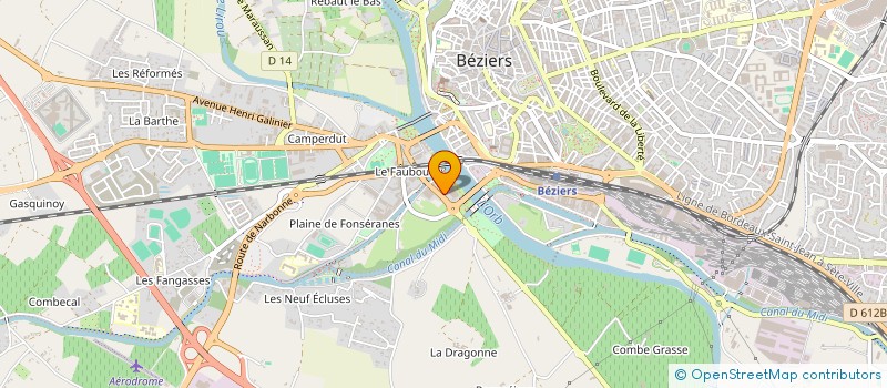 localisation de l'entreprise MADAME MARTINE GONZALEZ  BEZIERS