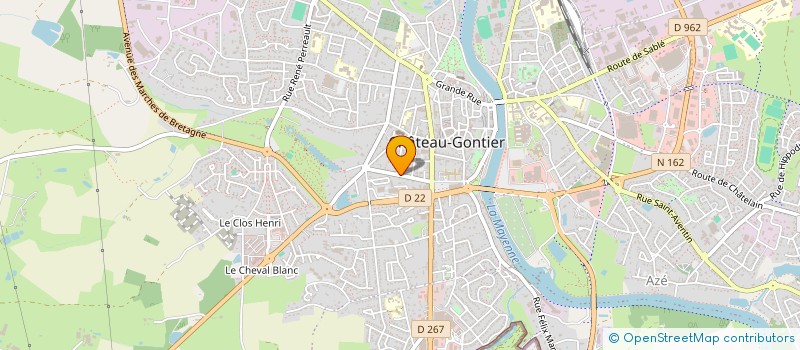 localisation de l'entreprise MADAME MARTINE GOUABAULT  CHATEAU-GONTIER-SUR-MAYENNE