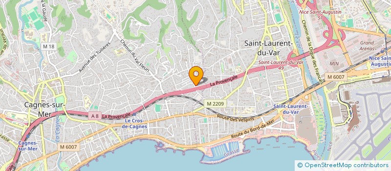 localisation de l'entreprise MADAME MARTINE GOUILLEUX à CAGNES-SUR-MER