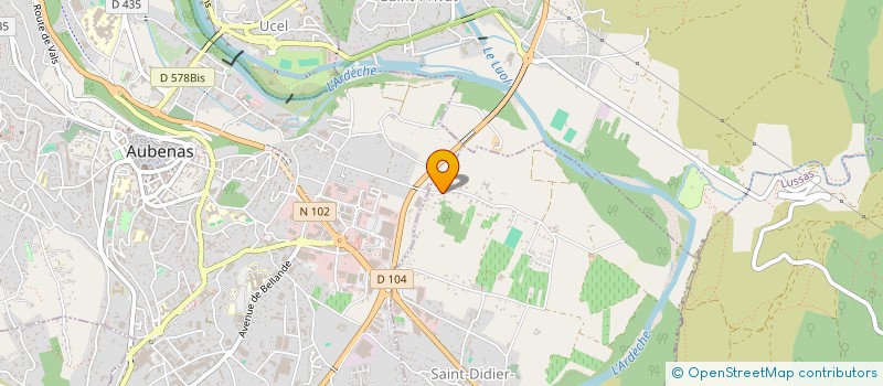 localisation de l'entreprise MADAME MARTINE GOUJON  SAINT-DIDIER-SOUS-AUBENAS