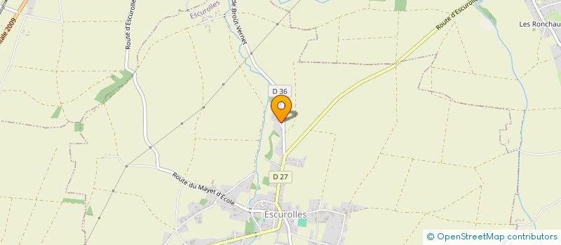 localisation de l'entreprise MADAME MARTINE GOULEFERT  ESCUROLLES