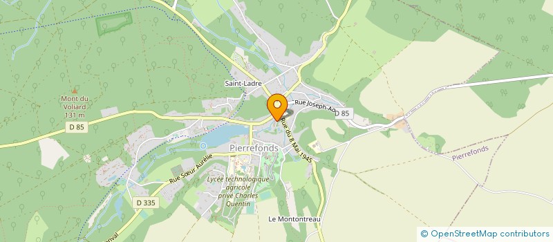 localisation de l'entreprise MADAME MARTINE GOURLET  JAULZY