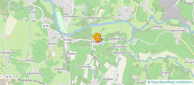 localisation de l'entreprise MADAME MARTINE GRANGE à VERTOU