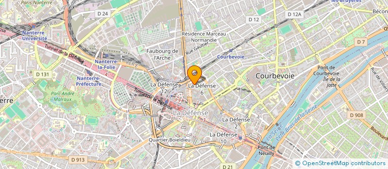 localisation de l'entreprise MADAME MARTINE GRIMEAU à COURBEVOIE