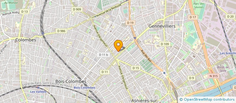 localisation de l'entreprise MADAME MARTINE GRIN à ASNIERES-SUR-SEINE