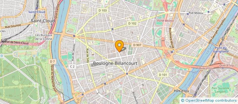 localisation de l'entreprise MADAME MARTINE GRIVE à BOULOGNE-BILLANCOURT