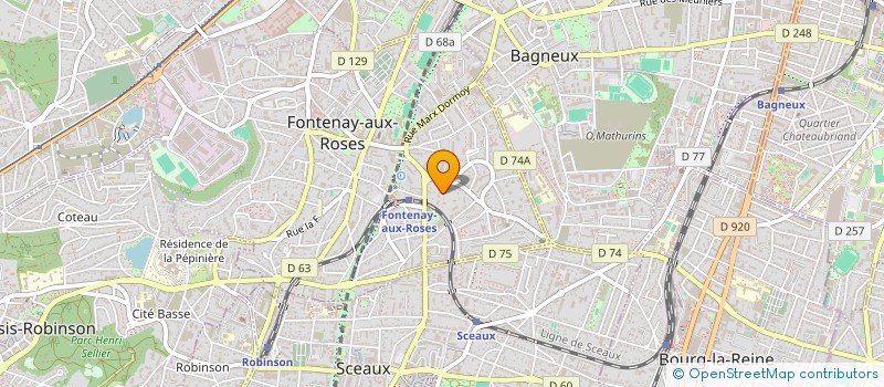 localisation de l'entreprise MADAME MARTINE GRZELAK à FONTENAY-AUX-ROSES