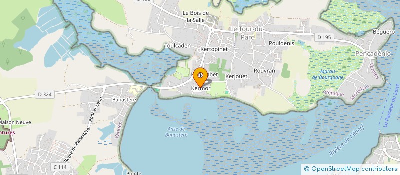 localisation de l'entreprise MADAME MARTINE GUENARD à LE TOUR-DU-PARC
