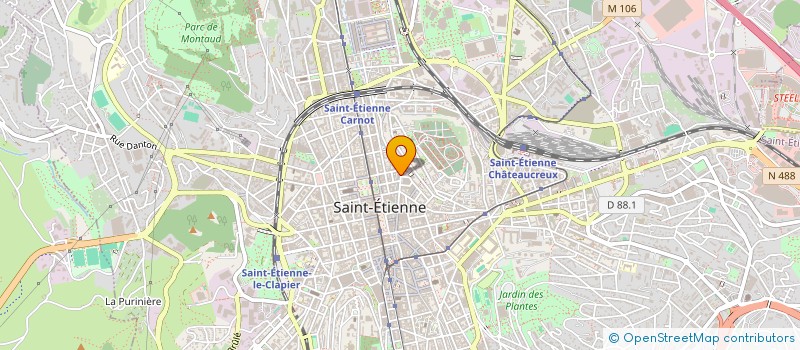localisation de l'entreprise MADAME MARTINE GUENIN à SAINT-ETIENNE