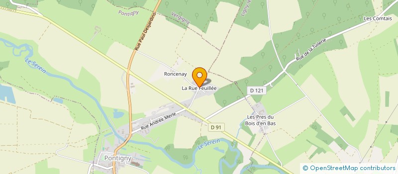 localisation de l'entreprise MADAME MARTINE GUERILLOT  PONTIGNY