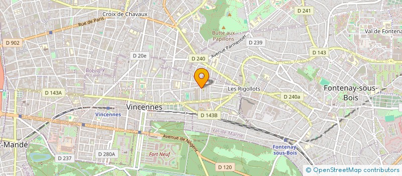 localisation de l'entreprise MADAME MARTINE GUERIN à VINCENNES