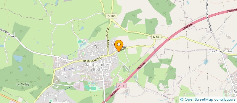 localisation de l'entreprise MADAME MARTINE GUEUNIER  SAINT-LEGER-DE-LINIERES