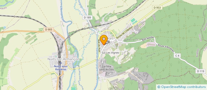 localisation de l'entreprise MADAME MARTINE GUILLEMENOT  RAVIERES