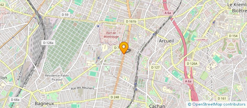 localisation de l'entreprise MADAME MARTINE GUILLEUX  BAGNEUX