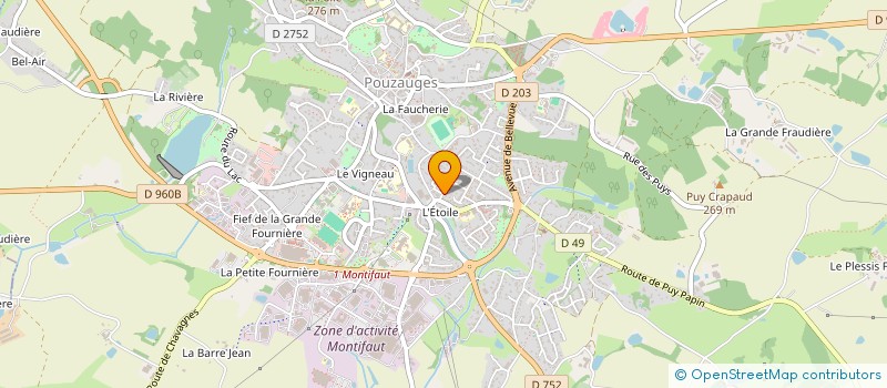 localisation de l'entreprise MADAME MARTINE GUILLOTEAU à POUZAUGES