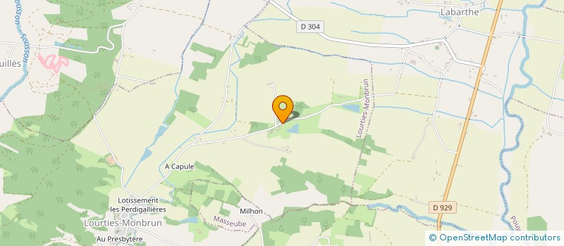 localisation de l'entreprise MADAME MARTINE GUILLOU  LALANNE-ARQUE