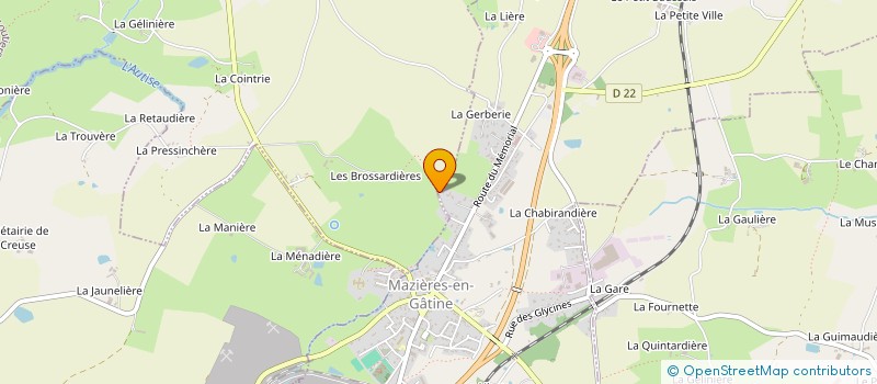 localisation de l'entreprise MADAME MARTINE GUION  MAZIERES-EN-GATINE