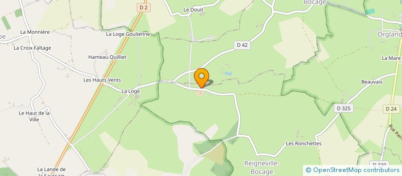 localisation de l'entreprise MADAME MARTINE GUITTON à HAUTTEVILLE-BOCAGE
